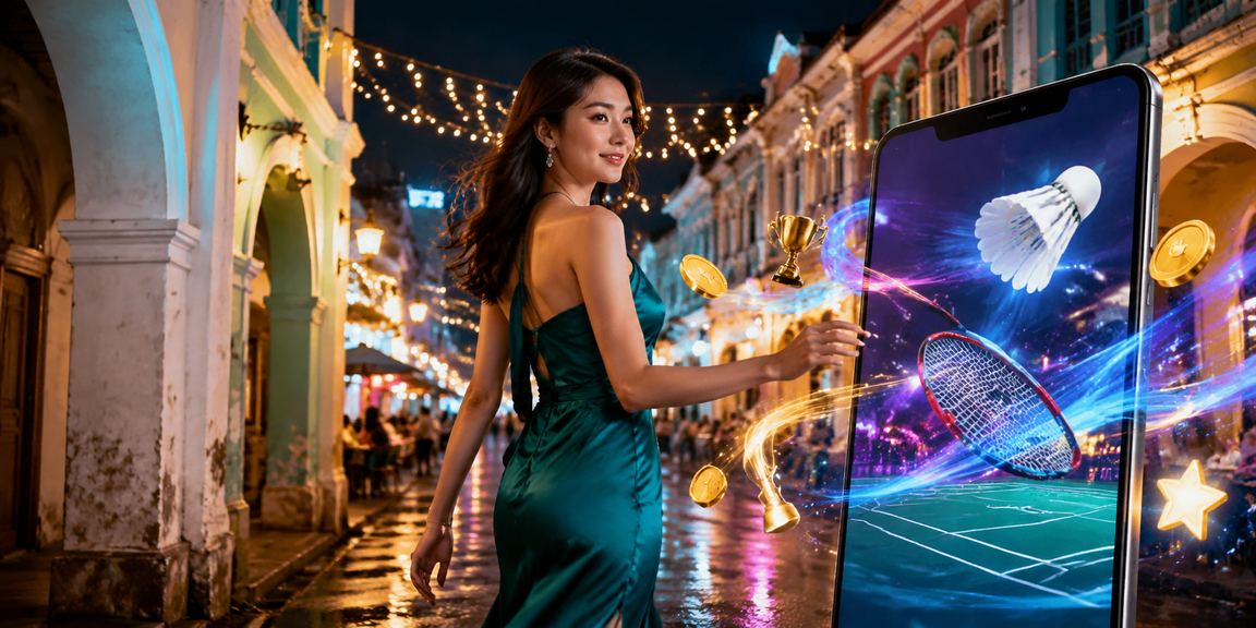 Pengguna dari Pulau Pinang menggunakan telefon pintar untuk pertaruhan badminton di pcm99